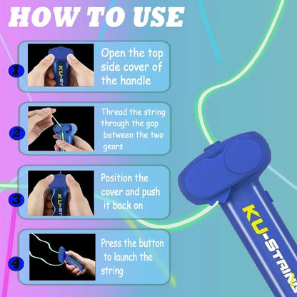 Jucărie Interactivă cu Șnur Luminos, Viteză Reglabilă