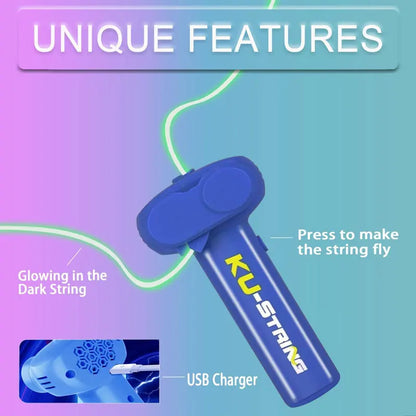 Jucărie Interactivă cu Șnur Luminos, Viteză Reglabilă